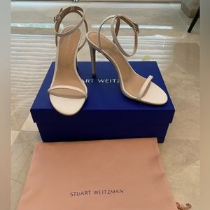 Stuart Weitzman Heels, new unused, white, size 6
